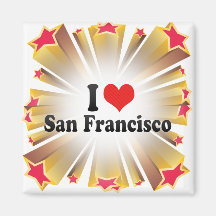 I Love San Francisco Refrigerator Magnets