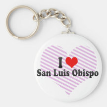 I Love San Luis Obispo, United States Key Chains