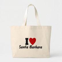 I Love Santa Barbara Bag