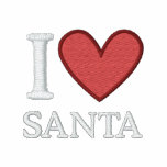 I Love  Santa Embroidered embroidered shirts