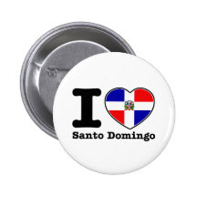 I love Santo Domingo Pinback Buttons