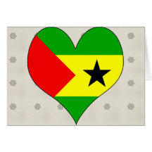I Love Sao Tome And Principe Greeting Card