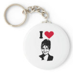 I Love Sarah Palin / I Heart Sarah Palin keychains