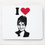 I Love Sarah Palin mousepads