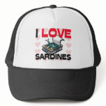 I Love Sardines hats