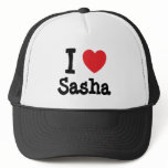 I love Sasha heart T-Shirt hats