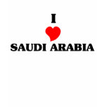 I Love Saudi Arabia t-shirts