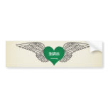 I Love Saudi Arabia -wings bumper stickers
