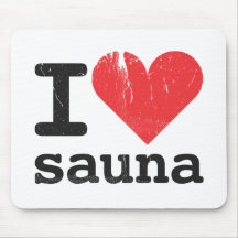 I Love Sauna Mousepads