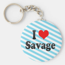 I Love Savage, United States Keychain