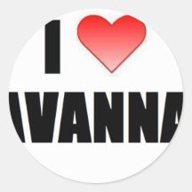 I Love Savannah Sticker