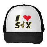 I Love Sax Trucker Hats