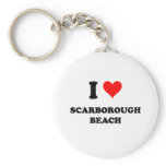 I Love Scarborough Beach Maine keychains