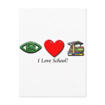 I Love School Post Cards