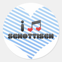 I Love Schottisch Sticker