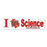 I Love Science Bumper Sticker