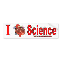 I Love Science Bumper Sticker