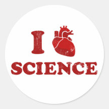 i love science / i heart science / anatomy sticker