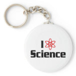 I Love Science Keychains