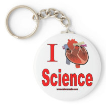 I Love Science Key Chain