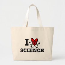 I Love Science Tote Bag