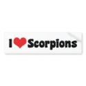 I Love Scorpions Bumper Sticker bumper stickers