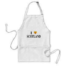 I Love Scotland Apron