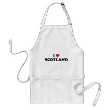 I Love Scotland Apron