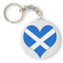 I Love Scotland Keychain