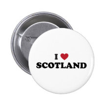 I Love Scotland Pins