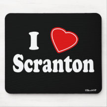 I Love Scranton Mouse Pad