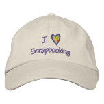 I Love Scrapbooking embroidered hats