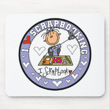 I Love Scrapbooking Tshirts and Gifts Mouse Pads