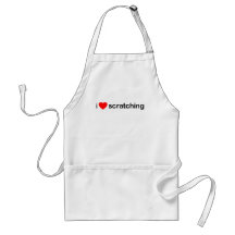 I Love Scratching Aprons