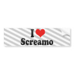 I Love Screamo bumper stickers