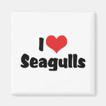 I Love Seagulls Refrigerator Magnet