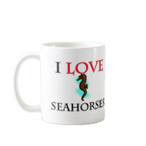 I Love Seahorses mugs