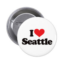 I Love Seattle Button