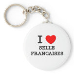 I Love Selle Francaises (Horses) keychains