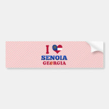 I Love Senoia, Georgia Bumper Stickers