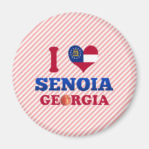 I Love Senoia, Georgia Fridge Magnets