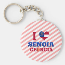 I Love Senoia, Georgia Keychains
