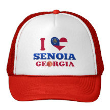 I Love Senoia, Georgia Mesh Hat