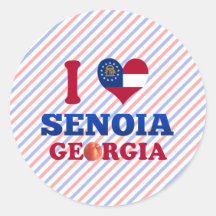 I Love Senoia, Georgia Sticker
