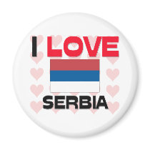 I Love Serbia magnets