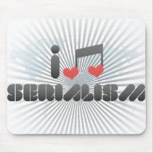 I Love Serialism Mouse Pad