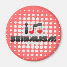 I Love Serialism Refrigerator Magnets
