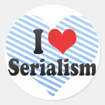 I Love Serialism Stickers