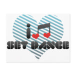 I Love Set Dance Post Card