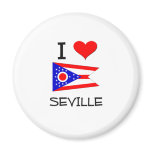 I Love Seville Ohio Fridge Magnet